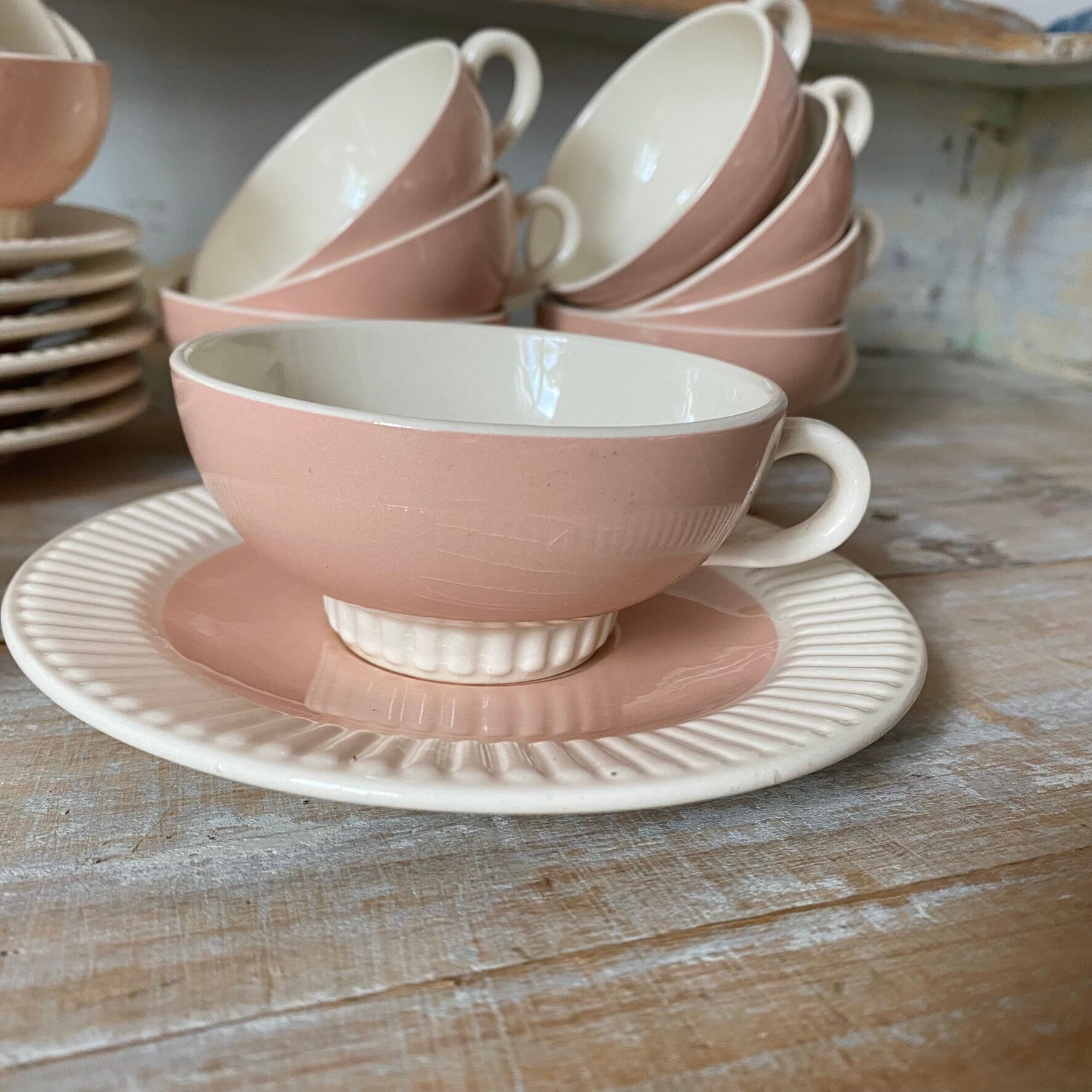 Ensemble de tasses et soucoupes  Villeroy et Boch