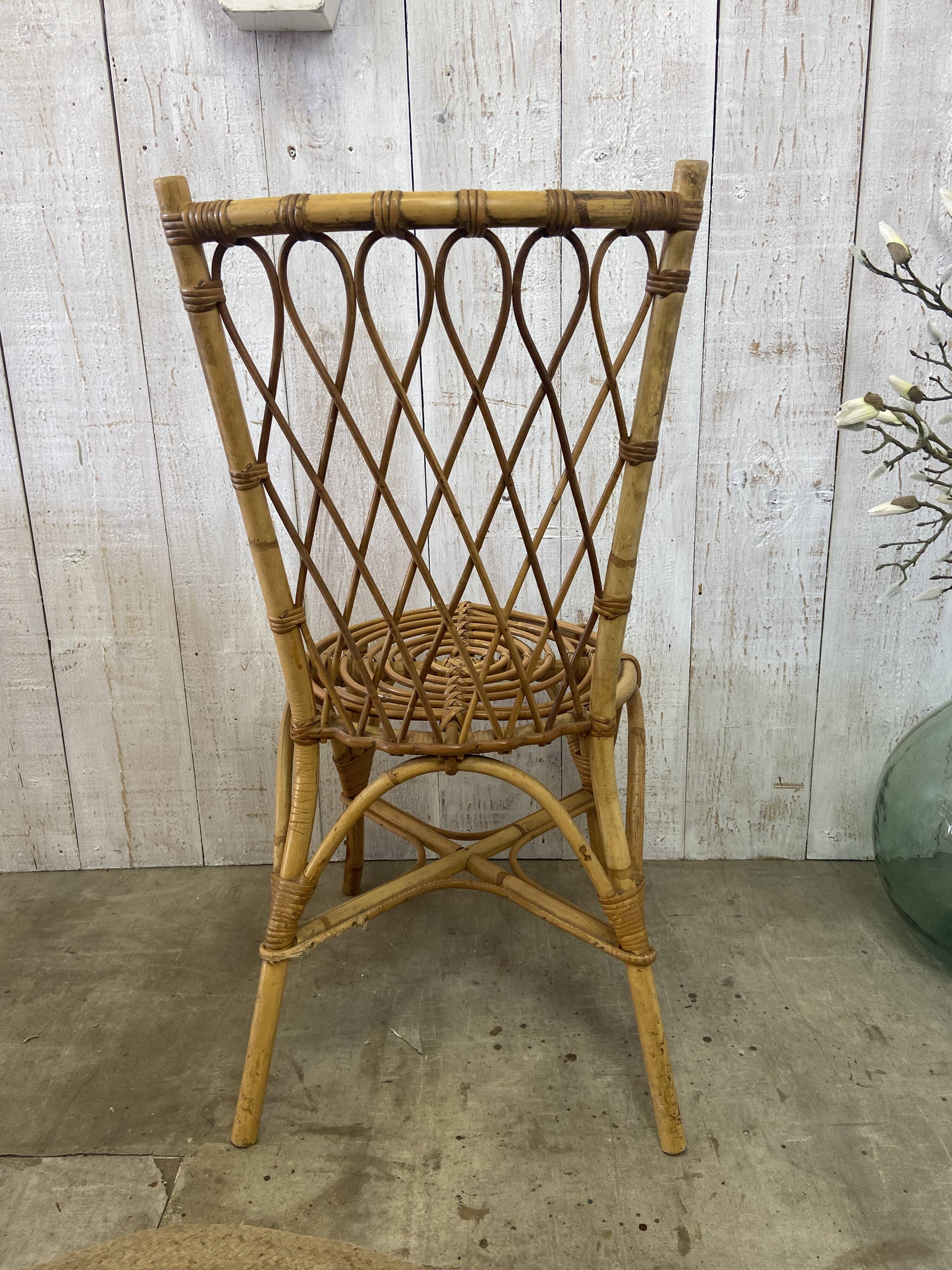 Louis Sognot rattan chairs