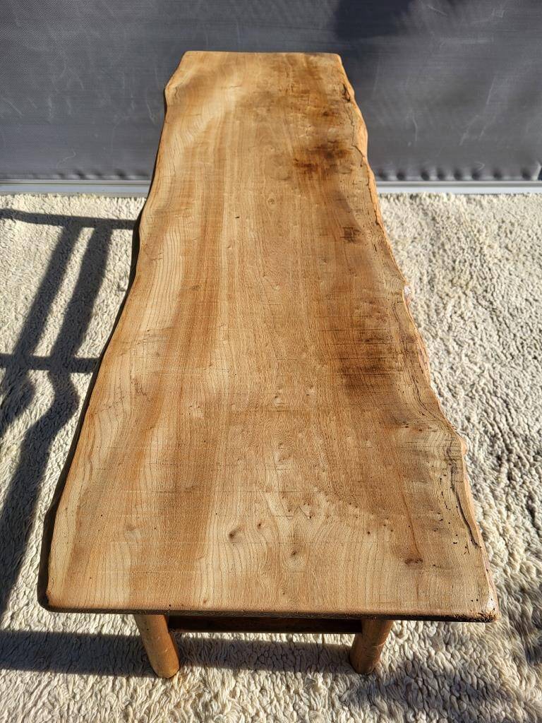 Farmhouse bench-table with a natural feel