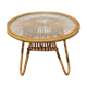 Rattan coffee table 50s