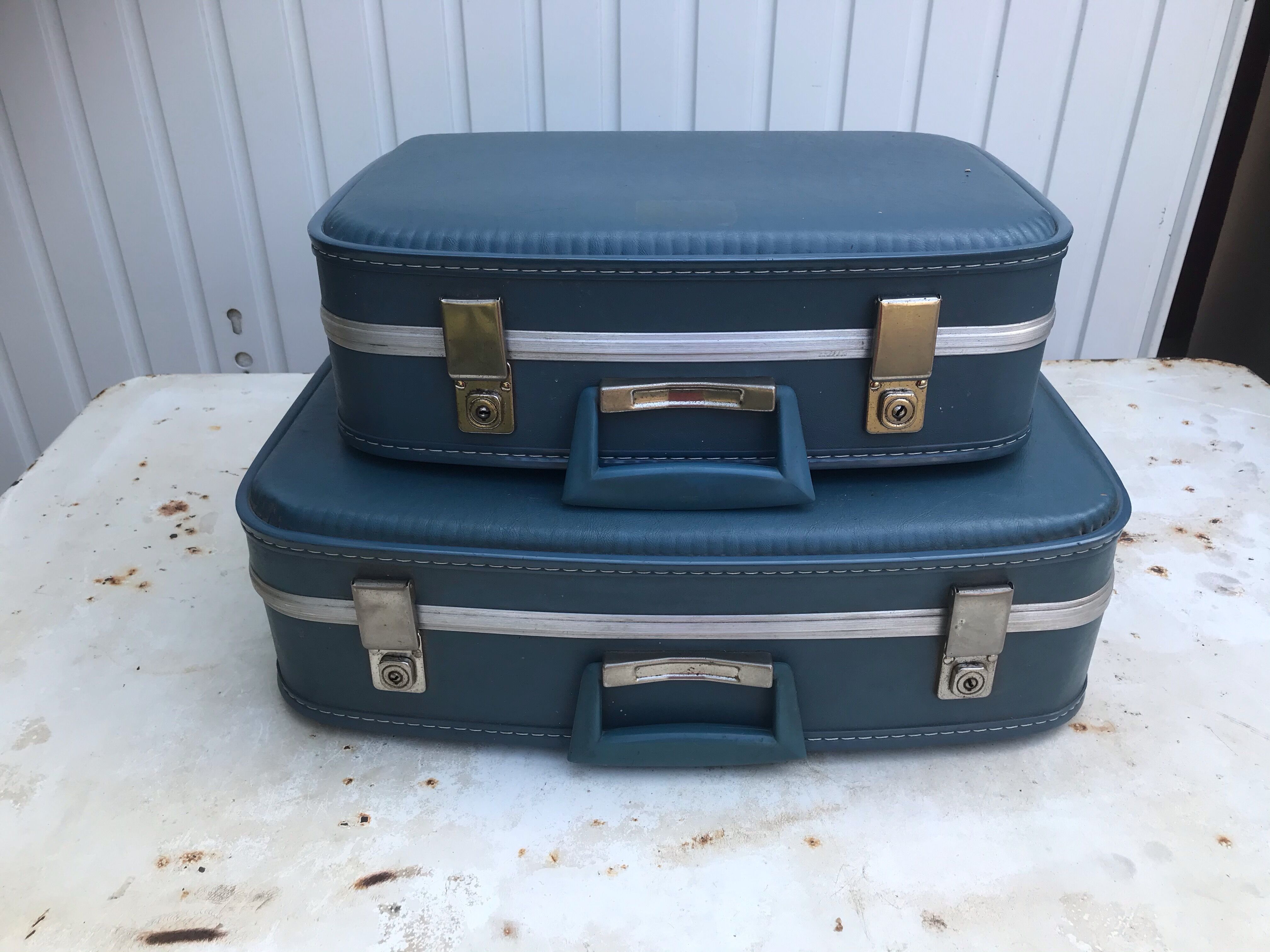 2 flight attendant suitcases