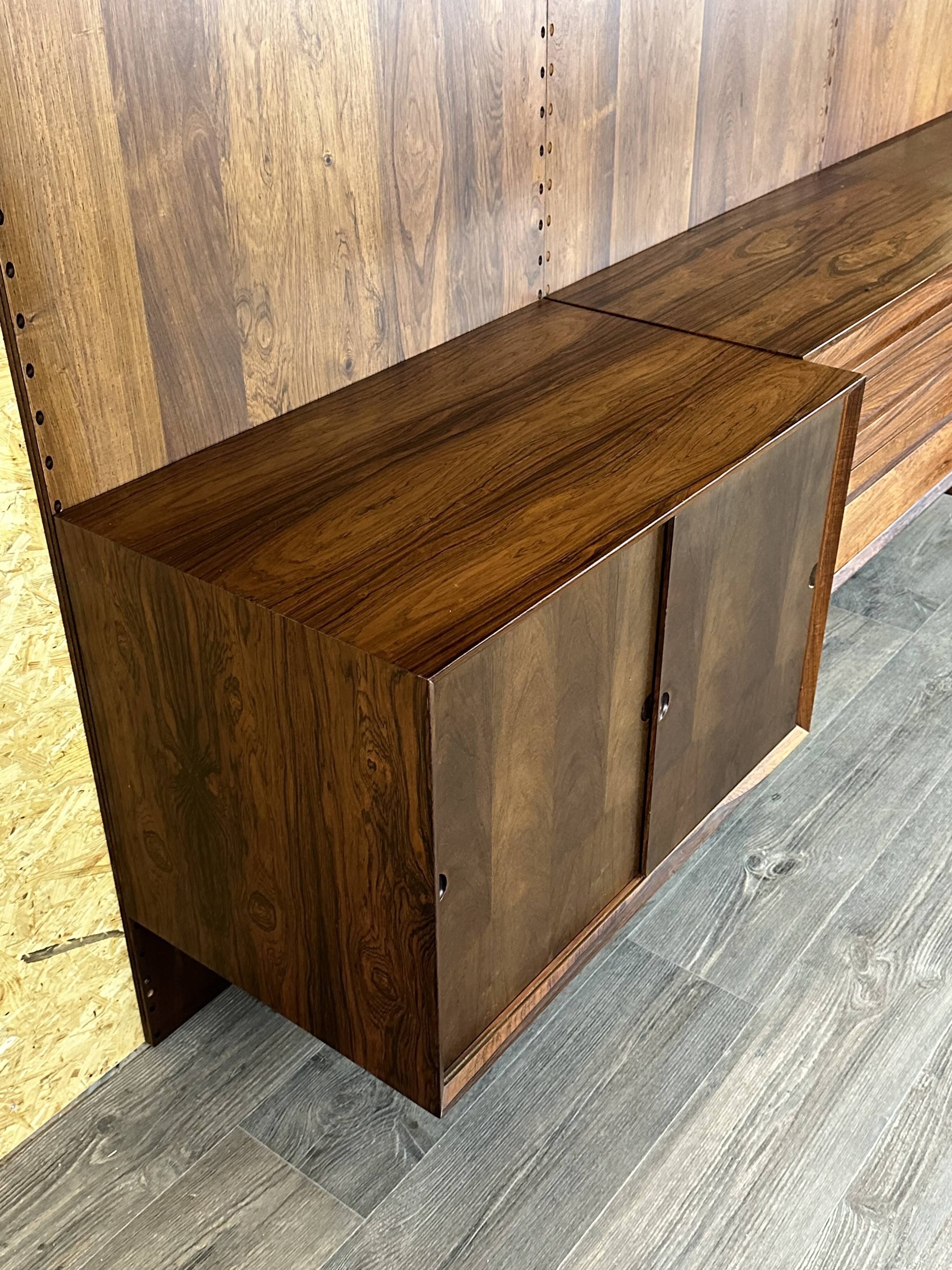1960s 1970s Rio Rosewood Shelving System by Poul Cadovius for Cado Denmark