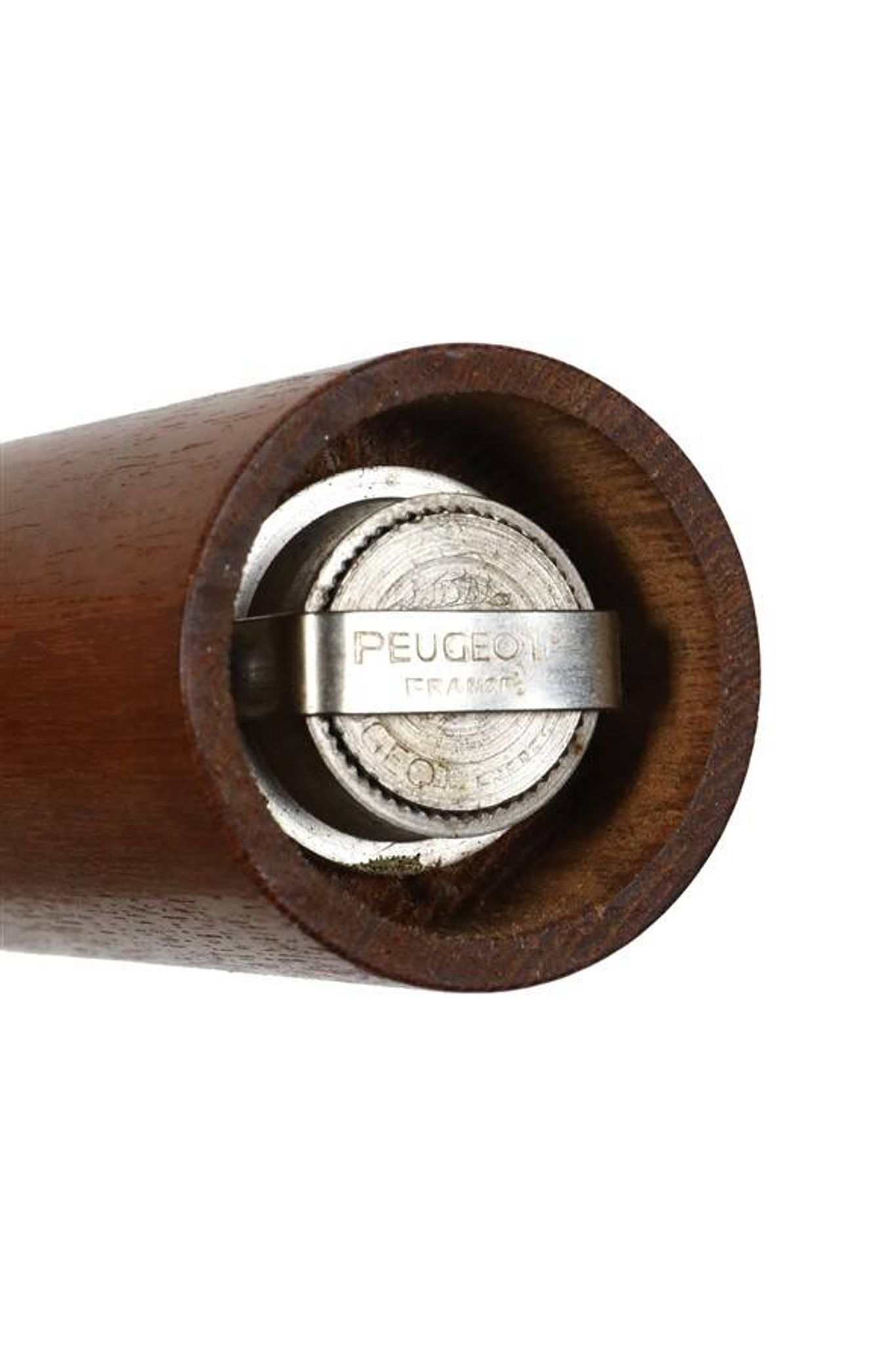 Rare Danish teak pepper mill with a high-quality Peugeot grinder / 1960s / Mid-Century Modern design