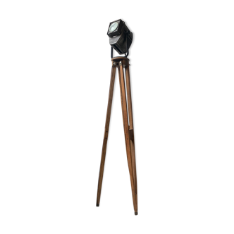 Vintage cinema projector industrial tripod floor lamp