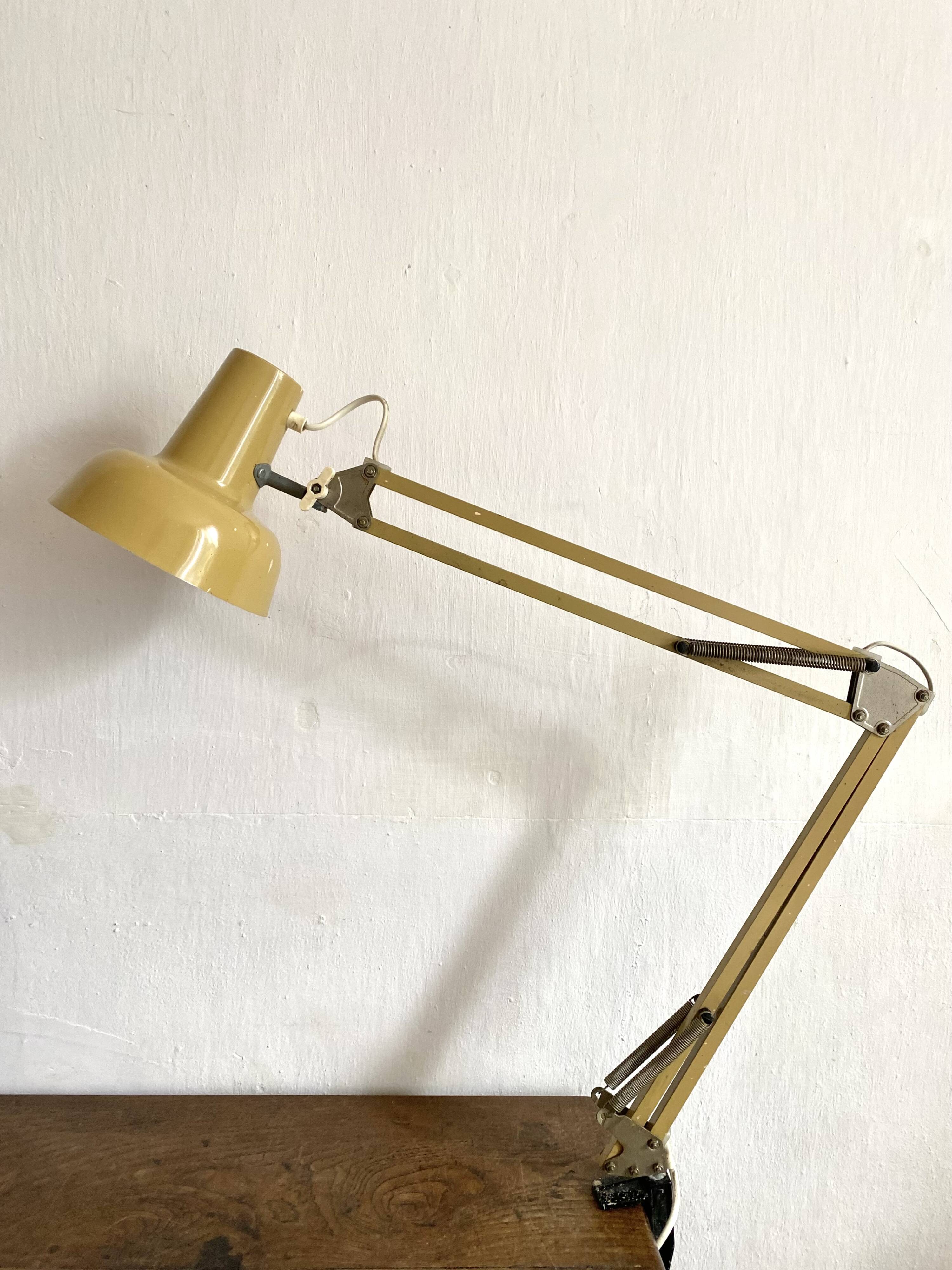Architect desk lamp, 70s workshop