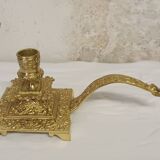 Bougeoir rat de cave en bronze