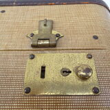 1930s Oshkosh suitcase with bakelite hangers