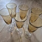 Yellow champagne flutes
