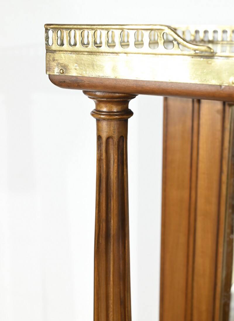 Cherrywood console table, Louis XVI style, late 19th century
