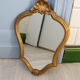 Miroir vintage à patine dorée dorée - 32 x 46cm