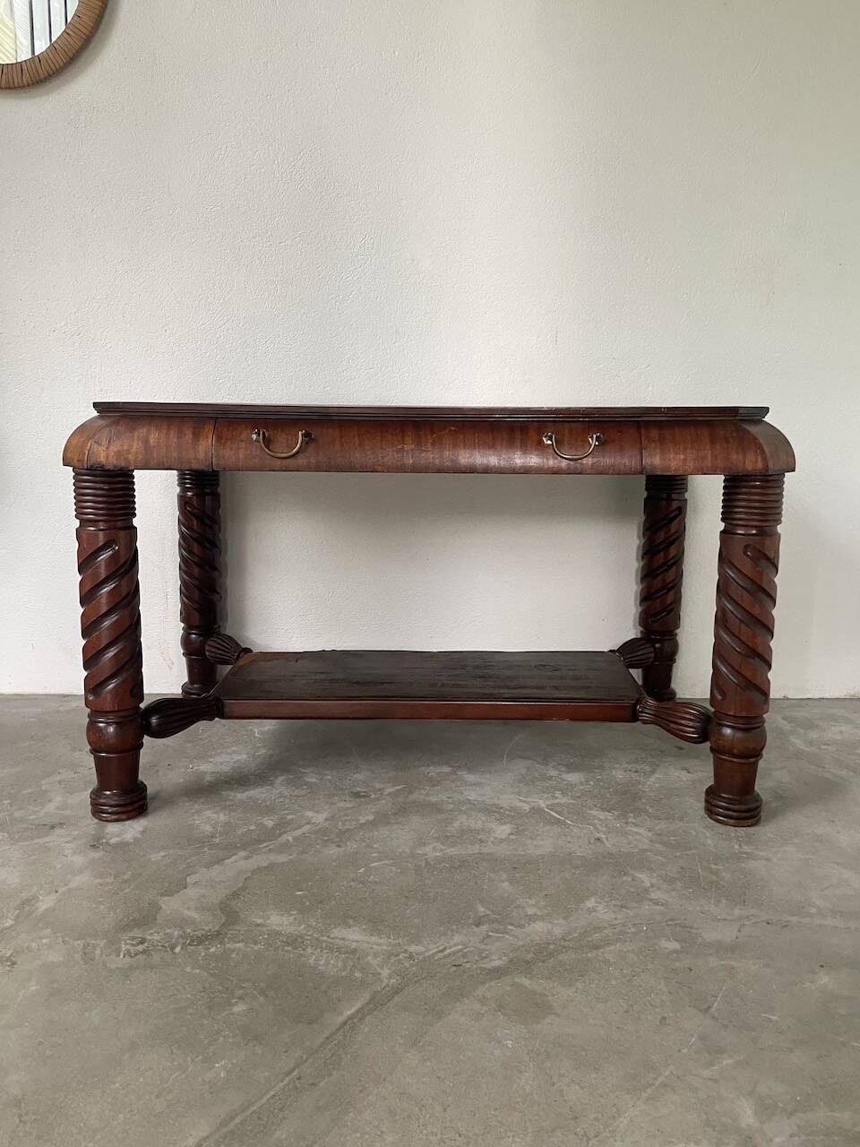 Bureau console acajou 1900