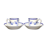 Pair of Tournai porcelain cups