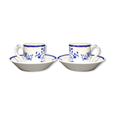 Pair of Tournai porcelain cups