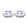 Pair of Tournai porcelain cups