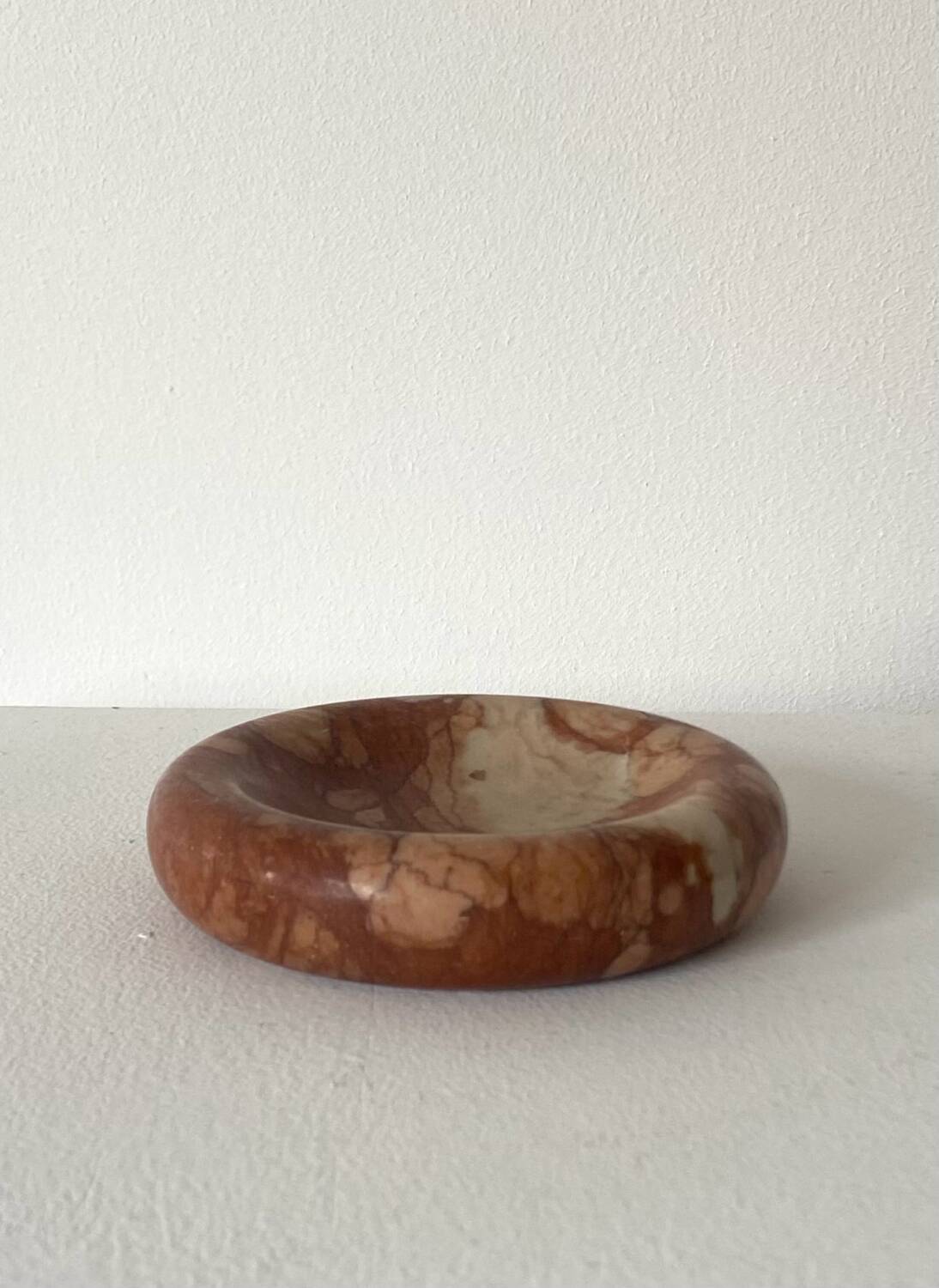 Pink marble ashtray