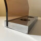 Roche Bobois designer umbrella stand in smoked plexiglass