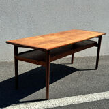 Bramin denmark coffee table, scandinavian teak design from the 60s