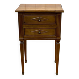 Chevet en merisier des années 1950 de style Louis XVI