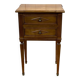 1950s Louis XVI style cherry wood bedside table