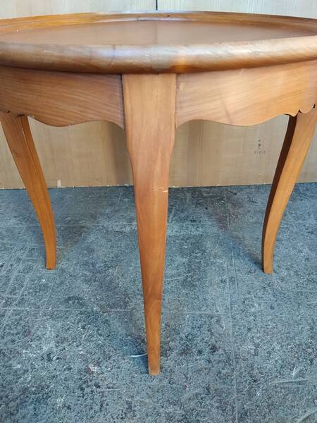 Art Deco style solid wood gueridon coffee table