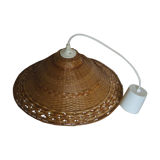Wicker hanging lamp