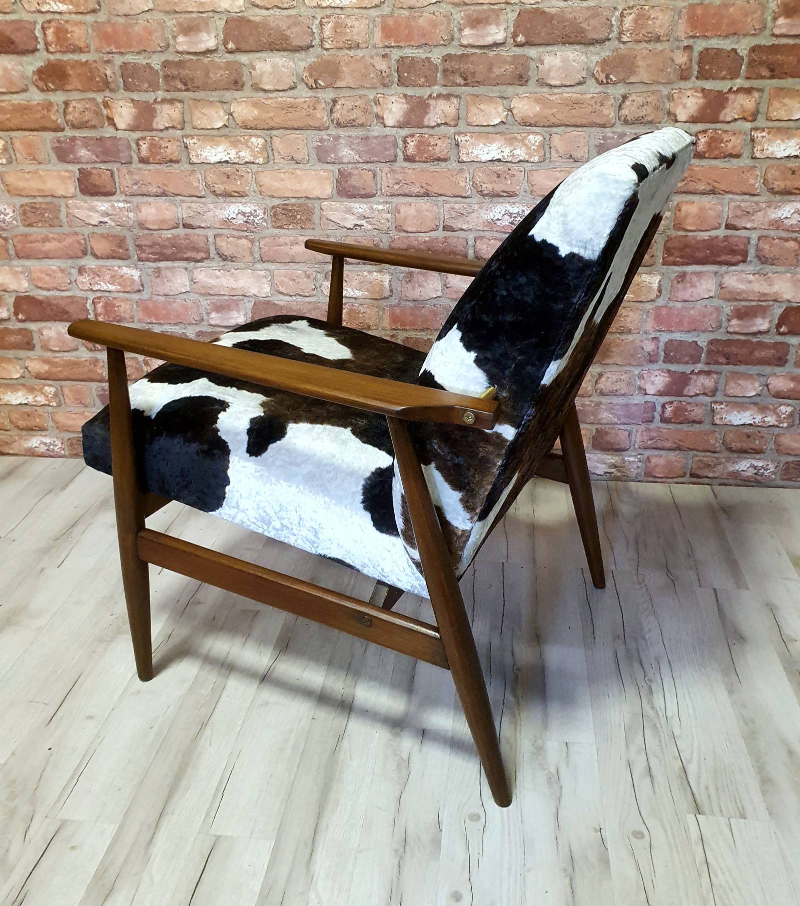 Renovated Armchair 1960s, PRL, vintage, Henryk Lis, Fox