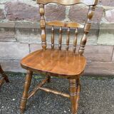6 chaises windsor restaurant style Western taverne vintage 1980s