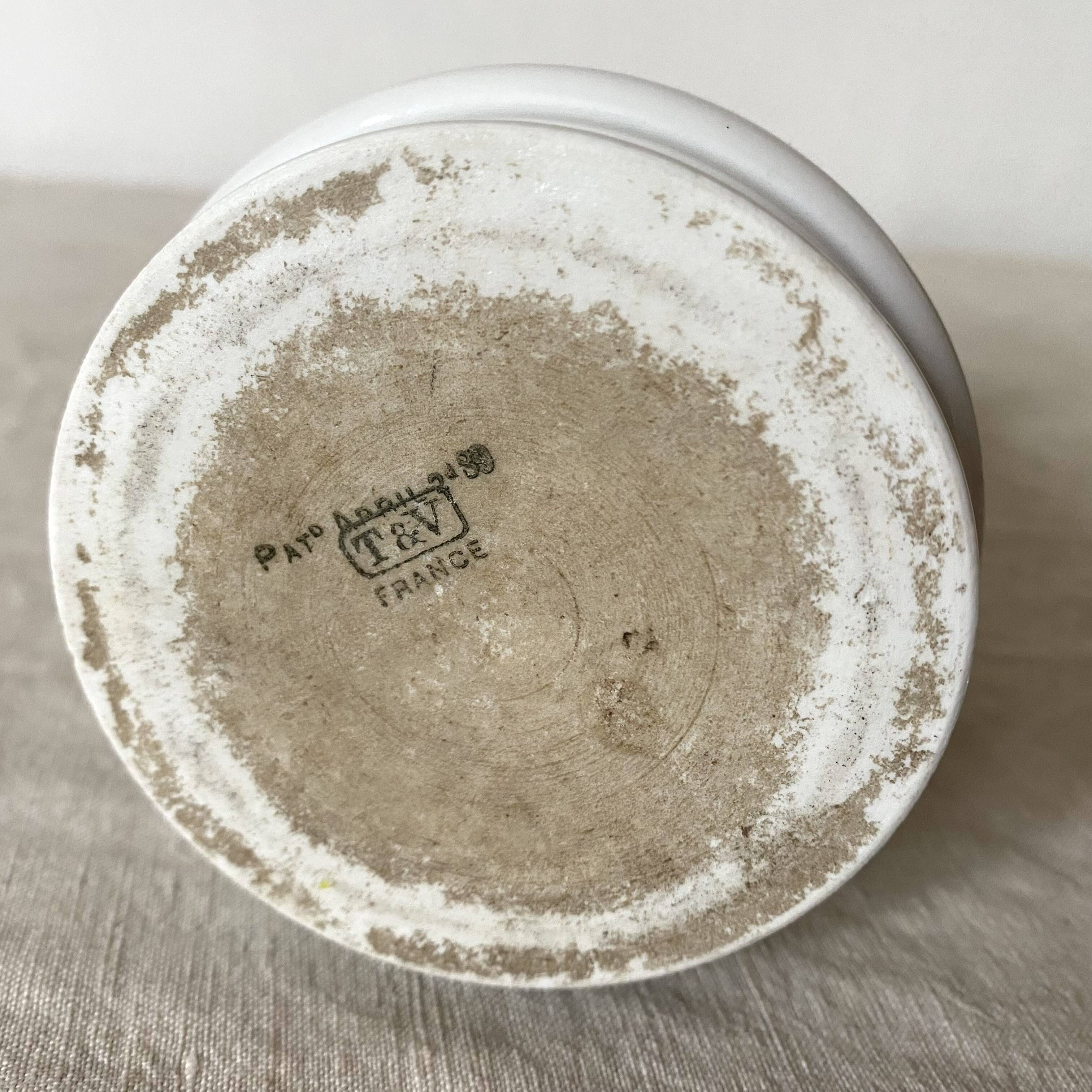 T&V porcelain flower vase