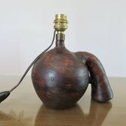 Belle lampe en céramique signée datant des années 50 ou 60