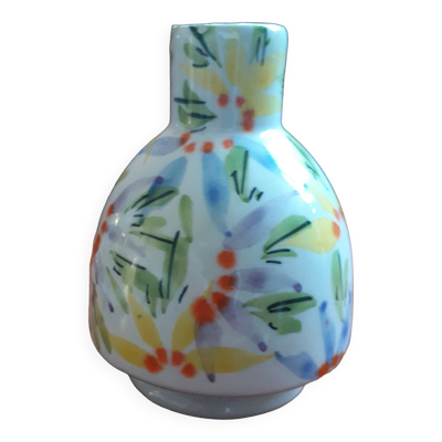 Vase vintage italien au motif floral