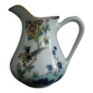 Pot a lait Limoges Michelaud freres motif oiseau exotique "indiana"