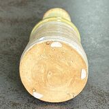 Vase Soliflore en grès - Beige et Vert Amandes