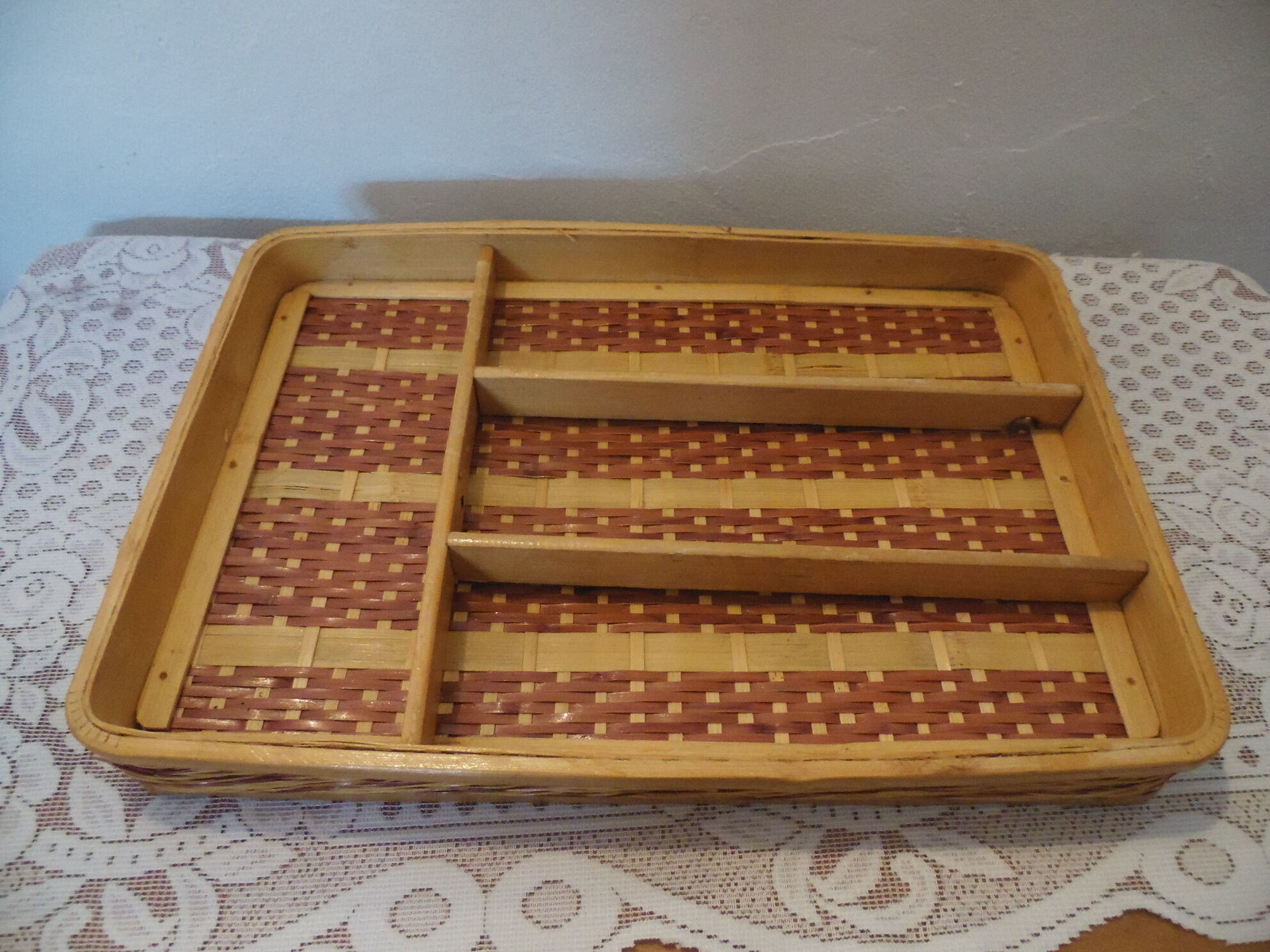 Range couvert osier et bambou