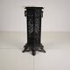 Orientalist Cast Iron side table with Marble Top, late 19th Century