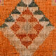 3x11 Peach Orange Handmade Wool Runner Rug, 95x337Cm