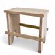 Rustic Spanish Milking Stool, Handcrafted Wood, Original Patina, 1940s