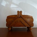 Worker to lay vintage wood