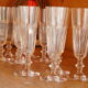 Ensemble de 11 flûtes cristal de Saint-Louis - Modèle Caton