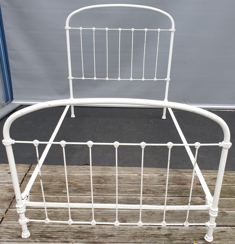 19th century metal bed encaged bird 200x120