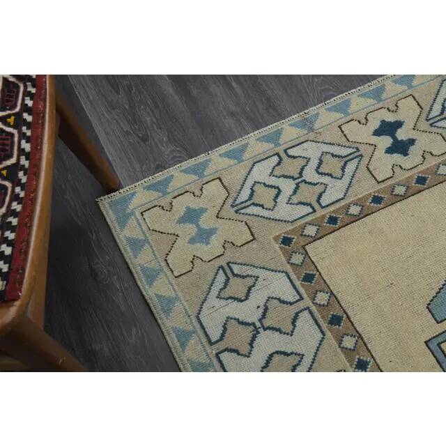 1970s Vintage Turkish Handmade Wool & Cotton Orange Area Rug 175x248
