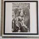 Brigitte Bardot, framed vintage black and white offset reproduction 53 cm