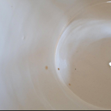 Moulin des Loups Volubilis Salad Bowl (blue flowers, gold rim)