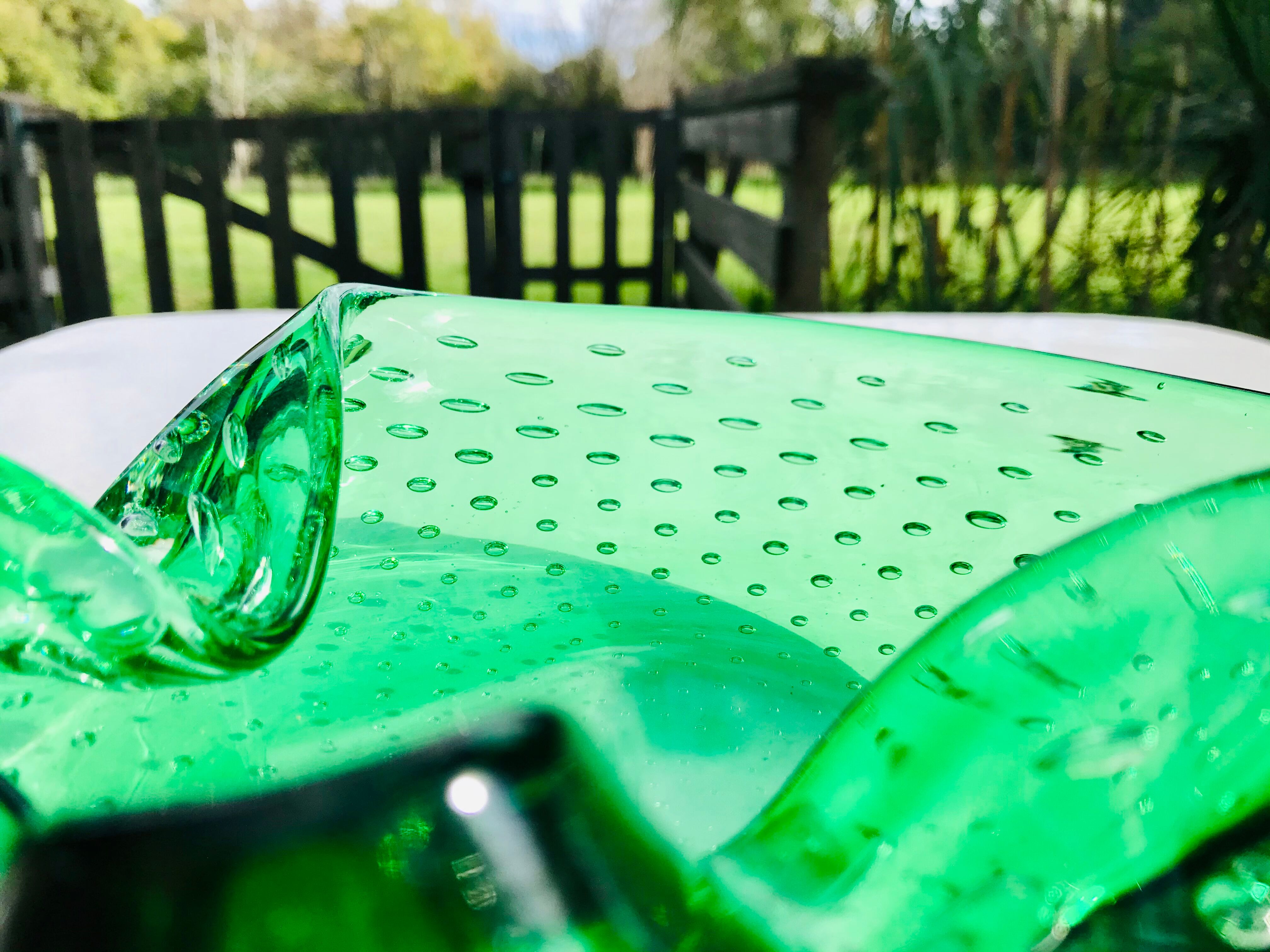 Murano buled glass trinket bowl