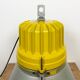 Yellow industrial explosion proof lamp with aluminium shade, 1990s