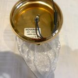 Pair of wall lamps Murano glass sheet