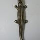Nutcracker zoomorph alligator crocodile brass xl 35cm vintage