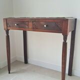 Art Deco Wooden and Marble Console Table