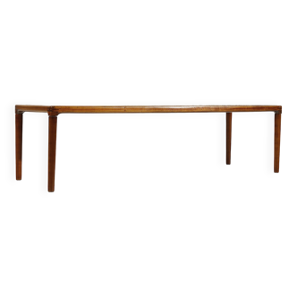 Teak and brass coffee table