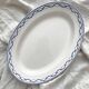 Oval iron earthenware dish Boch la Louvière