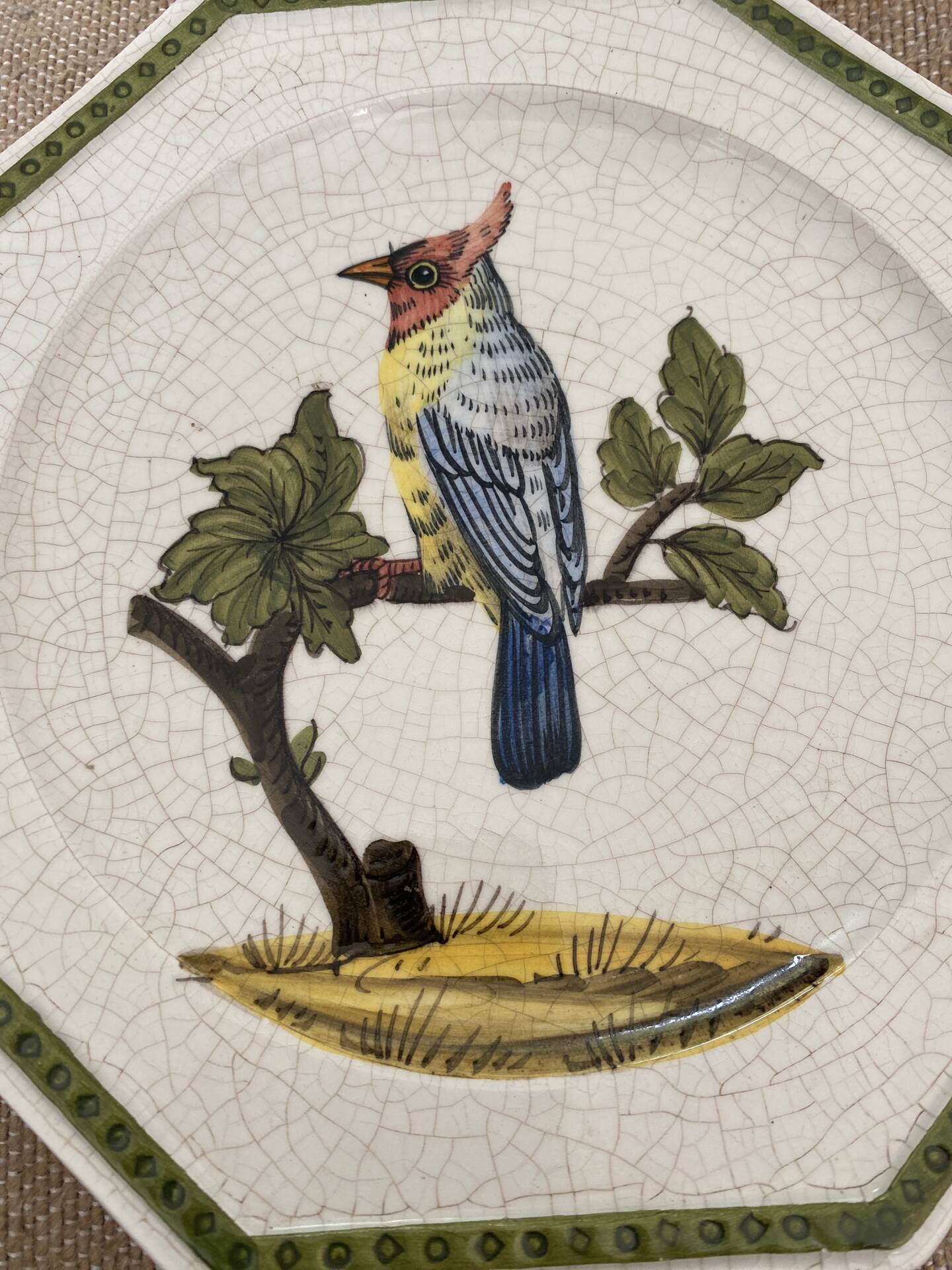 Octagonal Italian plate Bassano
